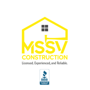 MSSV Construction logo with BBB accreditation 