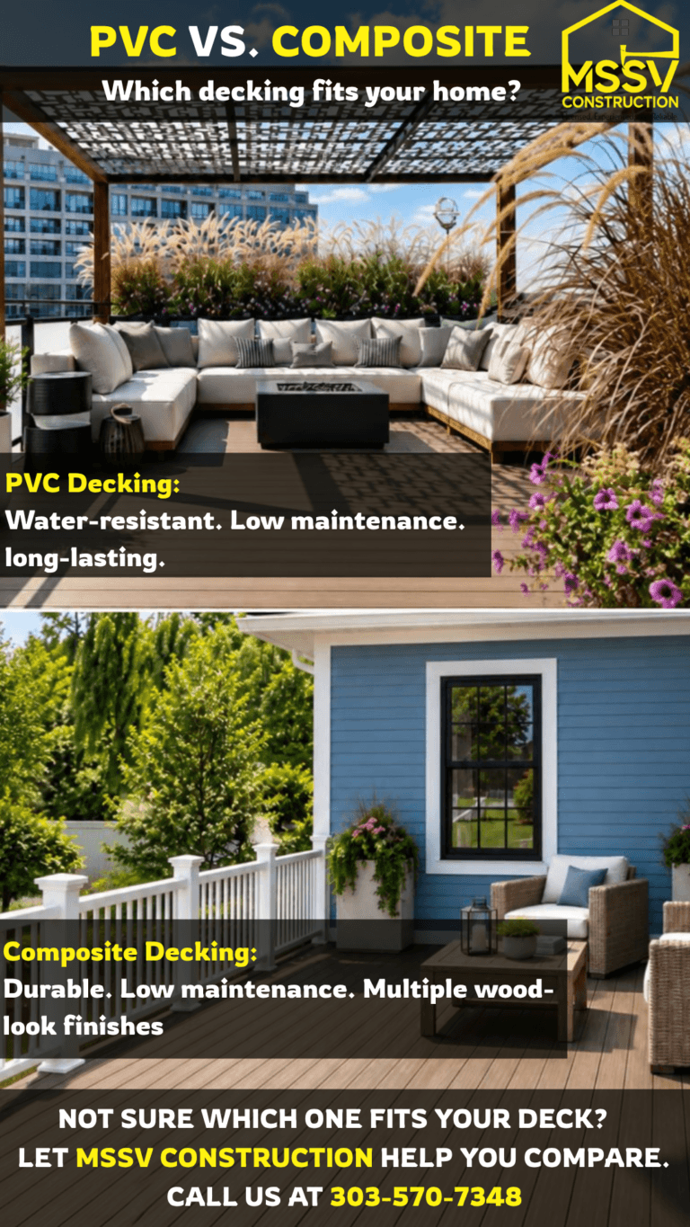 PVC vs. composite decking comparison by MSSV Construction
